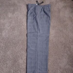Classic Gray Plaid Trousers, Size 14, New With Tags